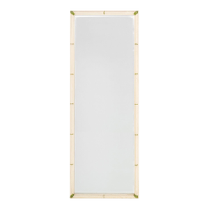 American Faux Bamboo Beveled Full-Length Mirror