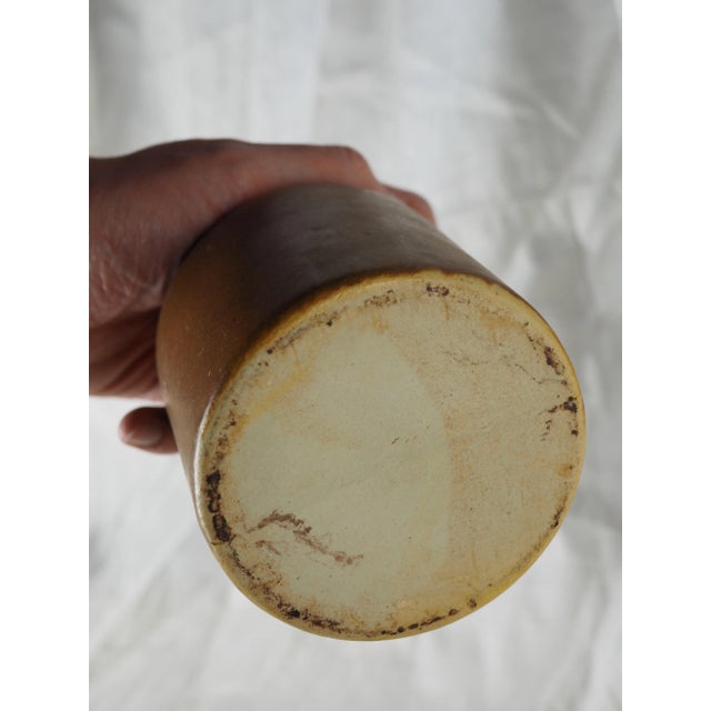 French Mustard Stoneware Pot, children with a dog. Very vintage and very frenchy, this item bring a touch of humor and...