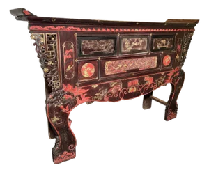 Antique Tall Temple Altar Table (3629), Circa 1800-1949;