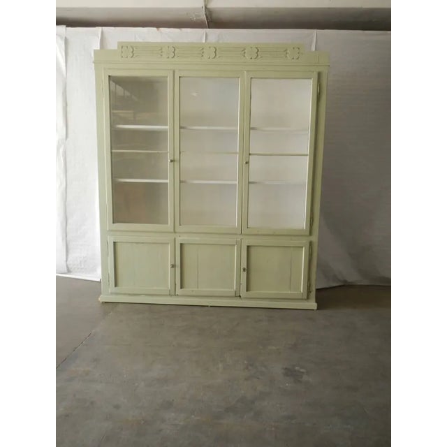 Vintage Fir Display Cabinet, 1950s For Sale - Image 11 of 11