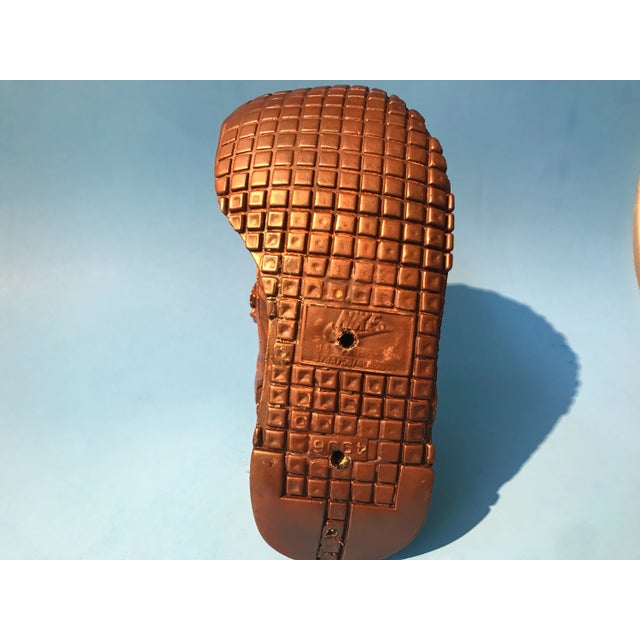 1970s 1970's Vintage Bronzed Nike Running Shoe Sculpture For Sale - Image 5 of 7