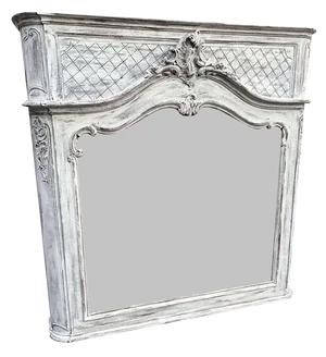 Large Antique French Mirror, 19th Century