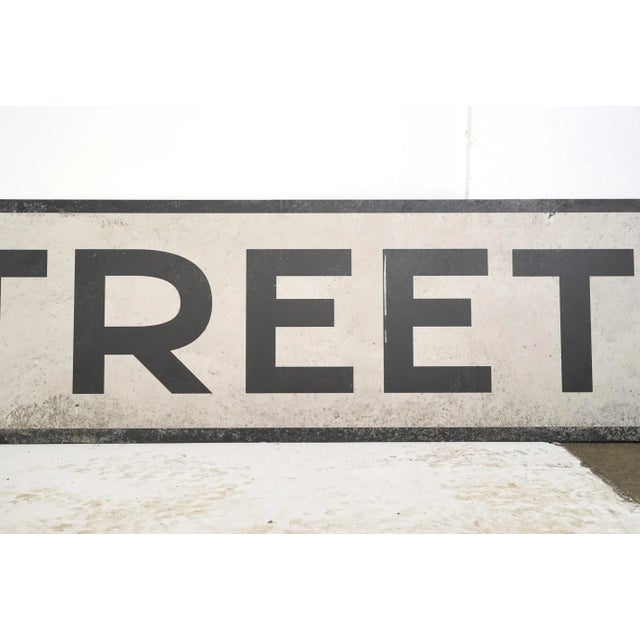 Plastic Reclaimed Foam Board Delancey Street Marty Supreme Movie Prop Sign For Sale - Image 7 of 9