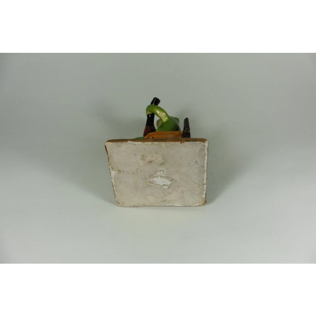 1910s Majolica Frog Sitting on a Chair Jerome Massier, circa 1910 For Sale - Image 5 of 9