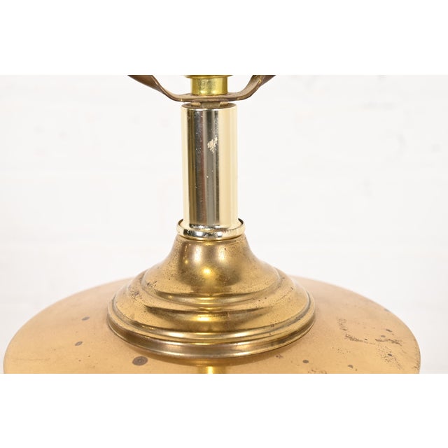 Tiffany & Co. Style Mid-Century Hollywood Regency Large Brass Table Lamp For Sale In South Bend - Image 6 of 12