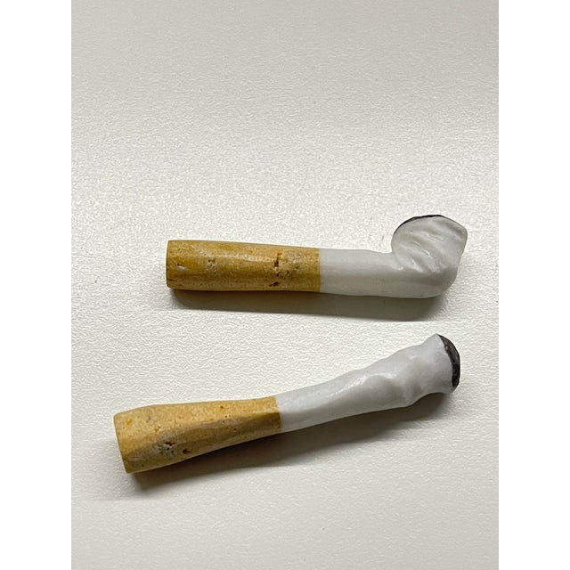 Mid 20th Century Pop Art Sculptural Hand-Carved Carrara Marble Cigarette Butts, Tuscany, Italy, 1950s, Set of 2 For Sale - Image 5 of 13