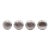 Set of 1.125 In. Plain Round Steel Drawer Cabinet Knobs For Sale