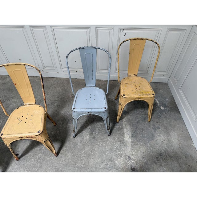 Metal Vintage Tolix Chairs, 1960s, Set of 5 For Sale - Image 7 of 10