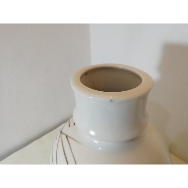 Brown Vintage Ceramic Vase by Ernestine Salerno, Italy, 1960s For Sale - Image 8 of 9