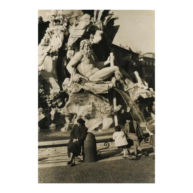 1950s George Daniell Piazza Navona Rome Photograph For Sale