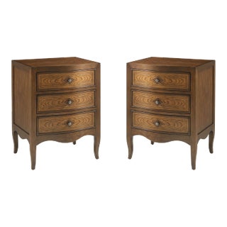 Pair of Provincial Nightstands For Sale