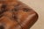 Chesterfield Style 6 Foot Cognac Brown Tufted Leather Sofa For Sale - Image 16 of 16