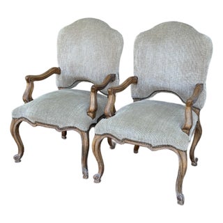 Kreiss Furniture Palazzo Arm Chairs, Pair For Sale