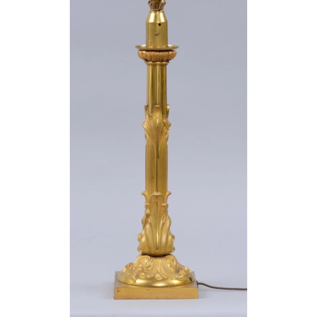 William IV William IV Palmer & Co. Gilded Bronze Lamp, Circa 1835 For Sale - Image 3 of 9