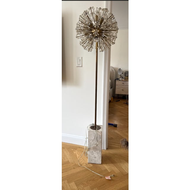 Kate Spade New York "Dickinson" Floor Lamp by Visual Comfort 66" starburst floor lamp with crystal glass rods,...