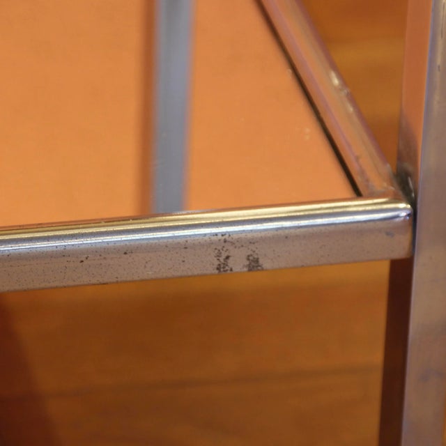 Silver French Art Deco Bar Trolley by Jacques Adnet, 1930s For Sale - Image 8 of 12