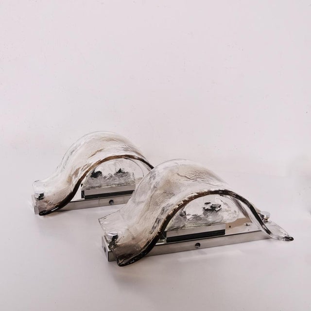 Murano Glass Modular 3-Point Ceiling Light Fixture from Mazzega, 1970s For Sale - Image 16 of 18