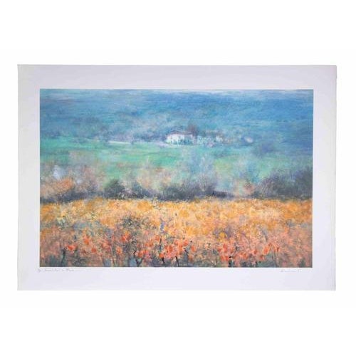 Lithograph realized in 1980s. Hand signed and numbered in pencil. Hand retouched. Not numbered. This piece is attributed...