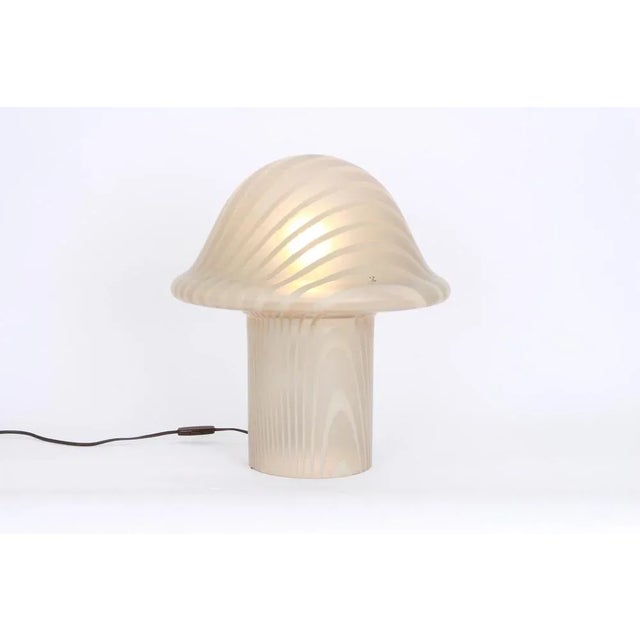 Glass Mushroom Table Lamps from Peill & Putzler, Germany, 1970s For Sale - Image 4 of 9