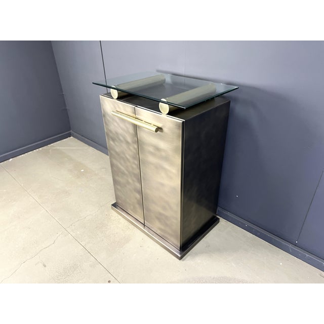 Postmodern Bar Cabinet from Belgo Chrom / Dewulf Selection, 1980s For Sale - Image 9 of 14