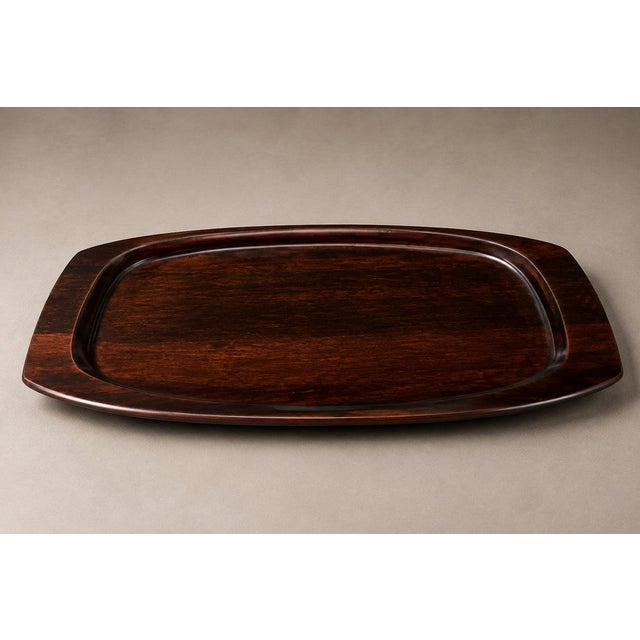 1960s Brazilian Modern Model 731 Serving Tray in Rosewood by Jean Gillon for WoodArt, 1960s — Lot 915 For Sale - Image 5 of 18