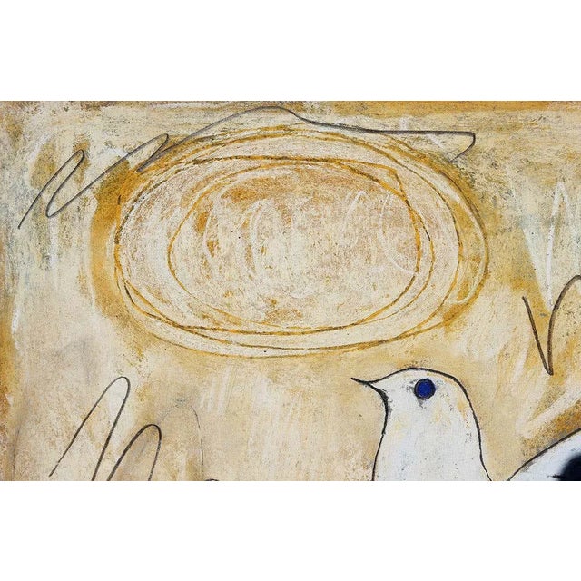 "Feeding the Multitude" Contemporary Abstract Figurative Symbolist Drawing, Framed For Sale - Image 9 of 13