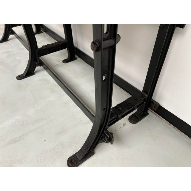 Workbench with Cast Iron Base, 1950s For Sale - Image 12 of 18