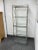 Silver Vintage Chrome With Glass Shelving Campaign Style Etagere For Sale - Image 8 of 12