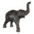 Vintage Mid-Century Leather-Wrapped Elephant Floor Sculpture For Sale