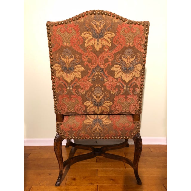 19th Century Baroque Style Italian Walnut Armchair For Sale - Image 4 of 5