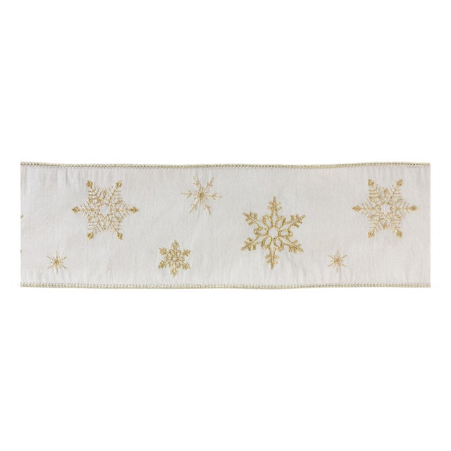 Elegant Snowflake Ribbon (Set of 2) For Sale