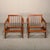 Scandinavian Modern Lounge Chairs in Teak and Dark Blue Bouclé Fabric, 1960s, Set of 2 For Sale - Image 17 of 18