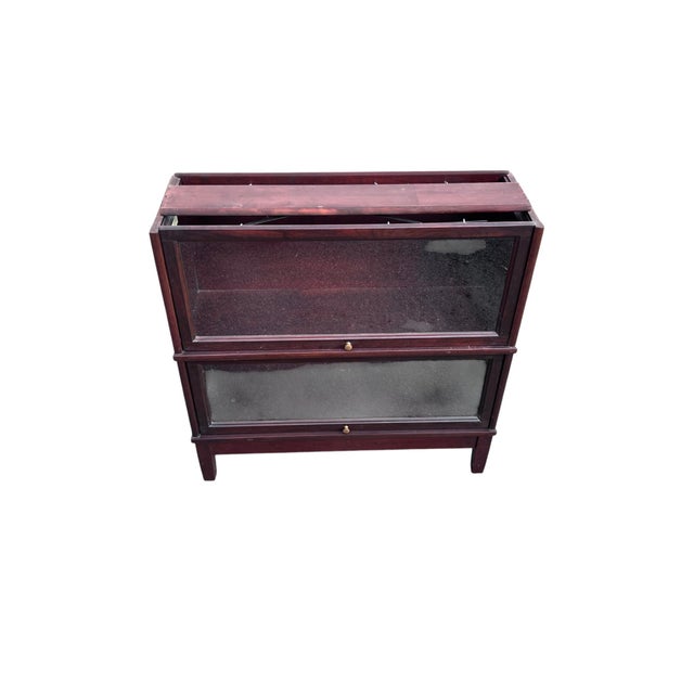 Mid 20th Century Hale 3 Section Mahogany Barrister Bookcase For Sale - Image 10 of 13