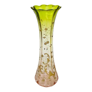 1930s Art Nouveau Glass Vase