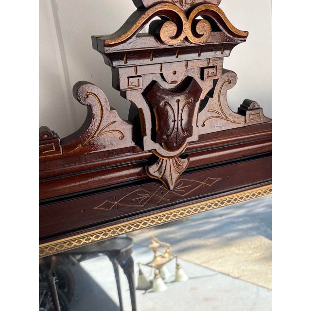 Maitland - Smith Antique Victorian Maitland-Smith Style Giltwood Pier Mirror For Sale - Image 4 of 5