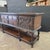 Antique English Carved Oak Sideboard With Intricate Geometric Carvings and Brass Hardware For Sale - Image 14 of 18