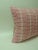 Vintage Hot Pink and Natural Strip-Woven Yoruba African Square Decorative Pillows - A Pair For Sale - Image 4 of 5