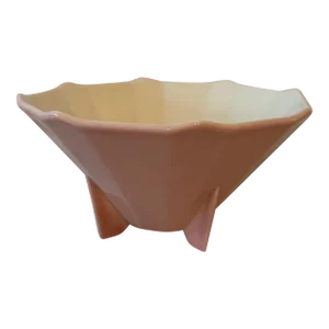 Vintage 1940's Dusty Pink Footed Bowl by Rockwood Pottery Company