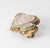 Chinese 20th Century Chinese Gilt Silver Filigree Brooch Pin With Rose Quartz For Sale - Image 3 of 6