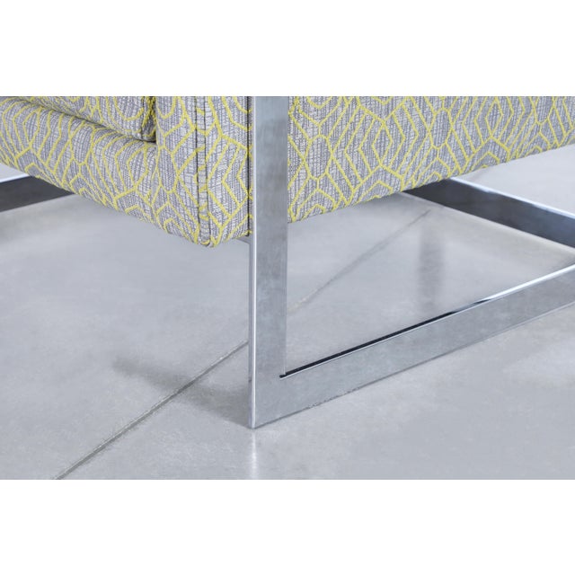 Wood Vintage Oversized Chrome Lounge Chairs by Milo Baughman for Thayer Coggin For Sale - Image 7 of 13