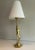 Brass Table Lamp Representing a Stylished Woman For Sale - Image 6 of 13