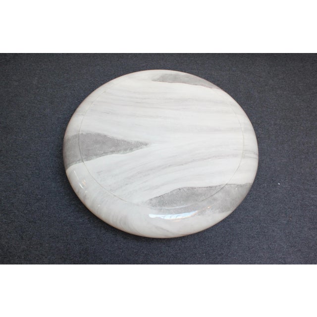 Vintage Faux-Marble Resin "Mushroom" Coffee Table For Sale - Image 4 of 13