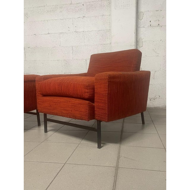Set of Iron and Fabric Armchairs, 1960s For Sale - Image 14 of 18