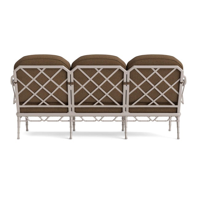 Brown Jordan Brown Jordan Calcutta Sofa, Dove frame with Fusion Moccasian fabric For Sale - Image 4 of 11