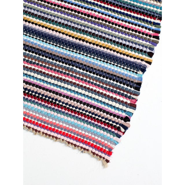 Vintage Rag Rug 1'9 x 2'8" Chairish