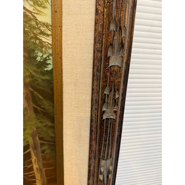 Mid 20th Century Franz Joseph Feuer Original Landscape Oil Painting, Framed For Sale - Image 5 of 12