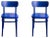 Set of Blue MZO Chairs by Mazo Design For Sale