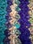 Turquoise New Old Stock Studio Textile Throw For Sale - Image 8 of 12