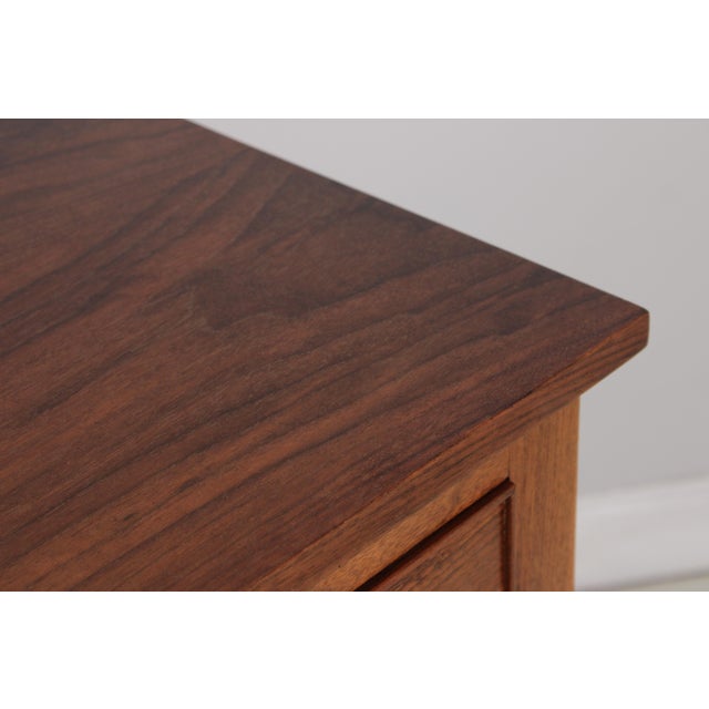 Bench Made Walnut 3 Drawer Huntboard Sideboard For Sale - Image 9 of 14