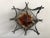 Vintage Wall Lamp with Iron Base and Glass Lampshade in the style of Mazzega, 1970s For Sale - Image 12 of 12